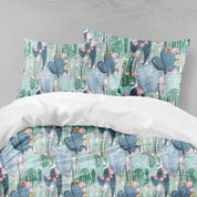 3D Colored Cactus Pattern Quilt Cover Set Bedding Set Pillowcases  91- Jess Art Decoration