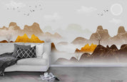 3D Sunset Sky Cloud Mountain Landscape Wall Mural Wallpaper LQH 236- Jess Art Decoration