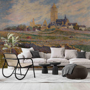 3D Countryside Architecture Field Oil Painting Wall Mural Wallpaper GD 4397- Jess Art Decoration