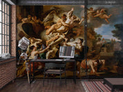 3D Classical Angel Wall classical angel religious painting wall mural wallpaper for dining room - view 3