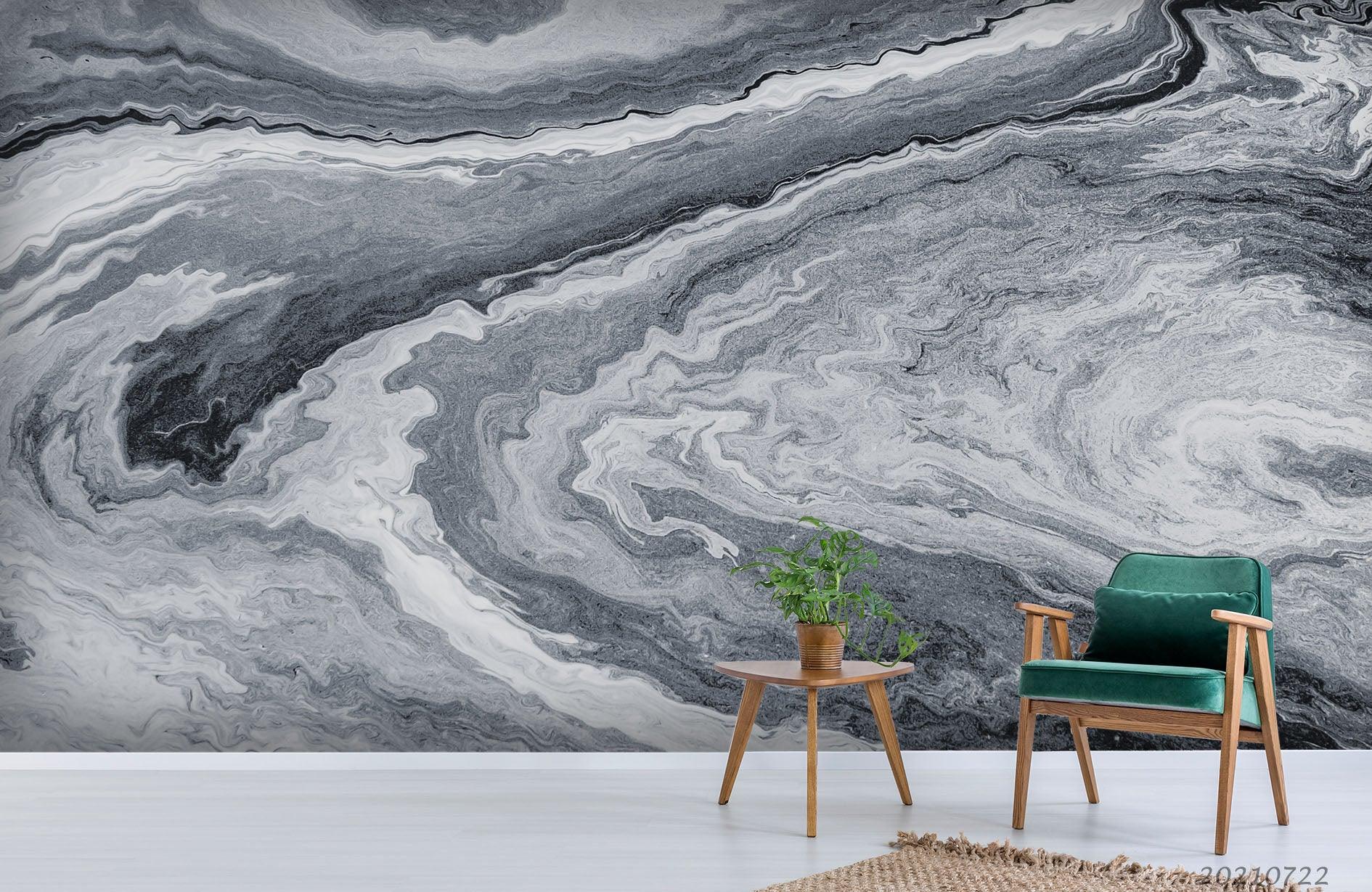 3D Abstract Grey Marble Texture Wall Mural Wallpaper LQH 120 ...