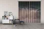 3D Aerial View Beach Wave Scenic Curtains and Drapes GD 458- Jess Art Decoration