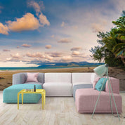 3D blue sky sea tree wall mural wallpaper 100- Jess Art Decoration