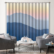 3D Mountain Sunshine Landscape Blue Curtains and Drapes LLL 240- Jess Art Decoration