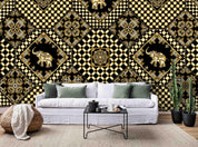 3D Tile Pattern Effect Wall Mural Wallpaper 9- Jess Art Decoration