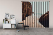 3D Beach Ocean Reef Scenic Curtains and Drapes GD 1285- Jess Art Decoration