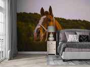 3D Forest Animal Horse Wall Mural Wallpaper LQH 13- Jess Art Decoration