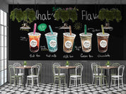 3D Bubble Tea Coffee Sippy Cup Wall Mural Wallpaper GD 1639- Jess Art Decoration