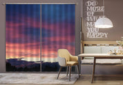 3D Woods Cumulus Colorful Sky Cloud Curtains and Drapes GD 2094- Jess Art Decoration