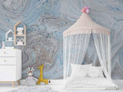 3D Watercolor Blue Marble Texture Wall Mural Wallpaper LQH 630- Jess Art Decoration