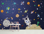 3D Universe Planet Satellite Wall Mural Wallpaper 215- Jess Art Decoration