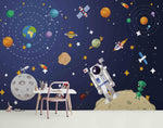 3D Universe Planet Satellite Wall Mural Wallpaper 215- Jess Art Decoration