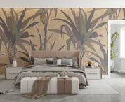3D Vintage Plant Leaf Pattern Wall Mural Wallpaper GD 1302- Jess Art Decoration