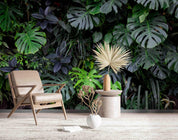 3D Tropical Plant Green Leaf Wall Mural Wallpaper GD 2657- Jess Art Decoration