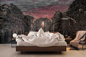 3D Ruin Nature Landscape Wall Mural Wallpaper LQH 51- Jess Art Decoration