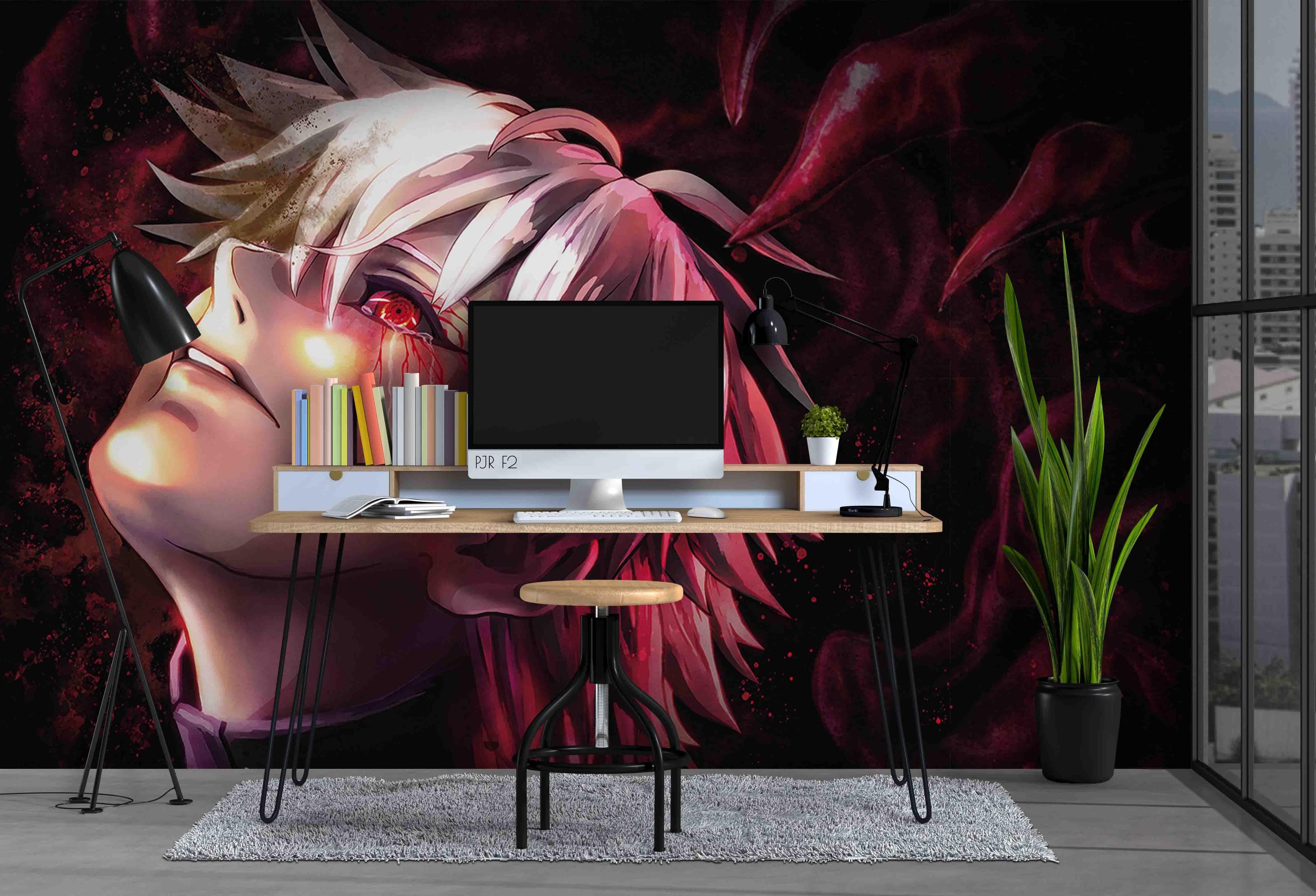 3D Sad Anime Boy sad anime boy portrait mural wall mural wallpaper for teen room - view 4