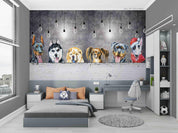 3D Puppy Pattern Wall Mural Wallpaper GD 2720- Jess Art Decoration