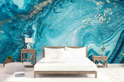 3D Abstract Blue Sea Wall Mural Wallpaper 5- Jess Art Decoration