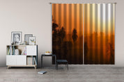 3D Woods Golden Sunbeam Fog Curtains and Drapes GD 2288- Jess Art Decoration