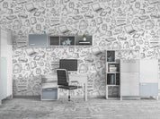 3D Abstract Art School Supplies Graffiti Wall Mural Wallpaper LQH 3- Jess Art Decoration