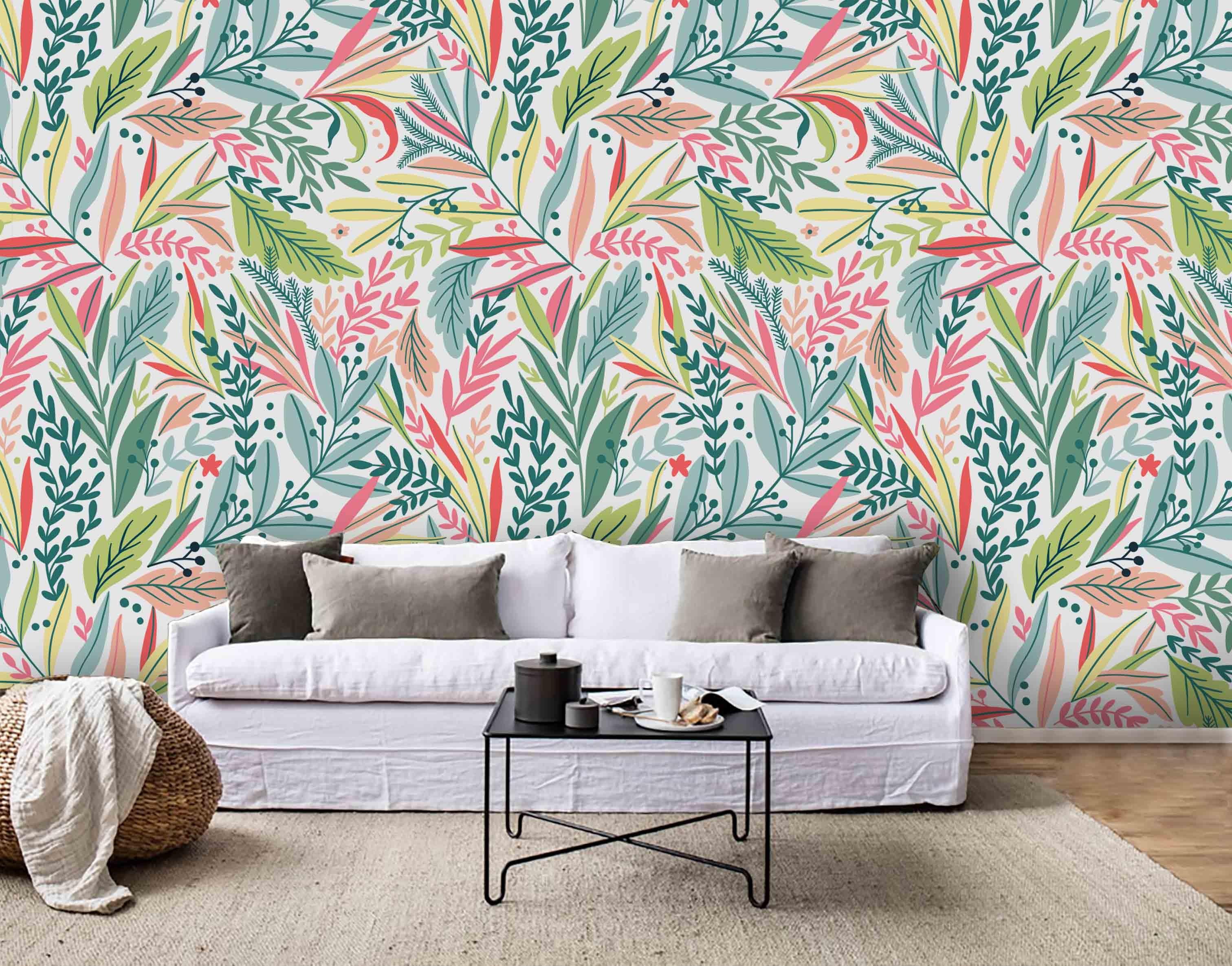 3D Leaves Branch Wall Mural Wallpaper 74- Jess Art Decoration