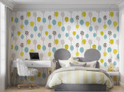 3D Colorful Balloons White Background Wall Mural Wallpaper GD 363- Jess Art Decoration