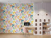 3D Watercolor Colorful Leaf Wall Mural Wallpaper GD 4774- Jess Art Decoration