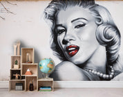 3D Freehand Marilyn Monroe Wall Mural Wallpaper 15- Jess Art Decoration