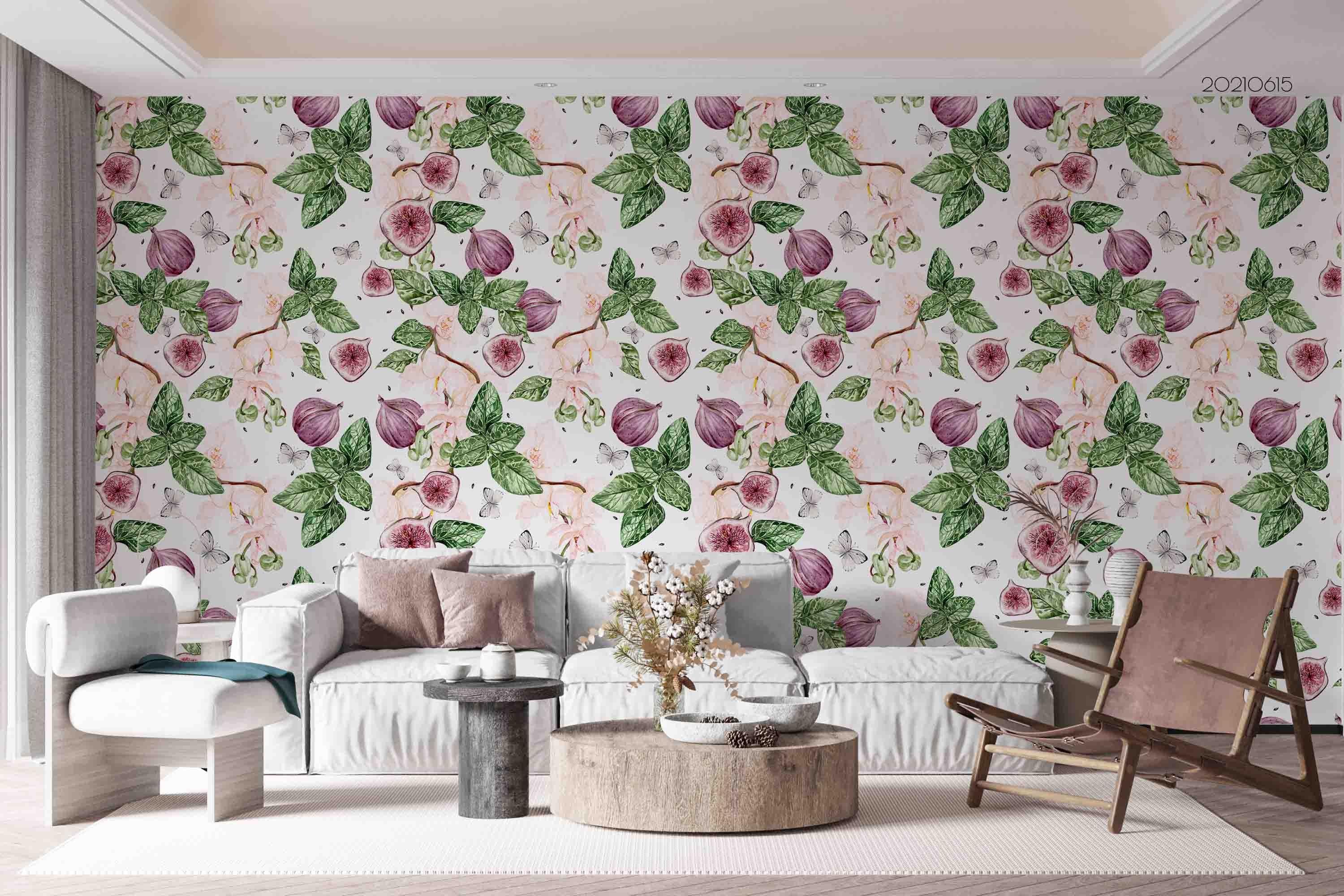 3D Wintage Floral Pattern Seamless Wall Mural Wallpaper SWW2450- Jess Art Decoration