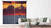 3D Sunset Sky Cloud Sea Landscape Curtains and Drapes LQH 85- Jess Art Decoration