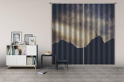 3D Landscape Mountain Peak Fog Curtains and Drapes GD 3021- Jess Art Decoration