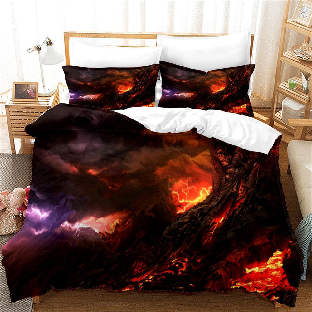 3D Abstract Lava Quilt Cover Set Bedding Set Duvet Cover Pillowcases 151- Jess Art Decoration