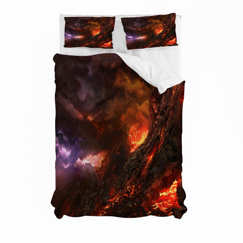 3D Abstract Lava Quilt Cover Set Bedding Set Duvet Cover Pillowcases 151- Jess Art Decoration