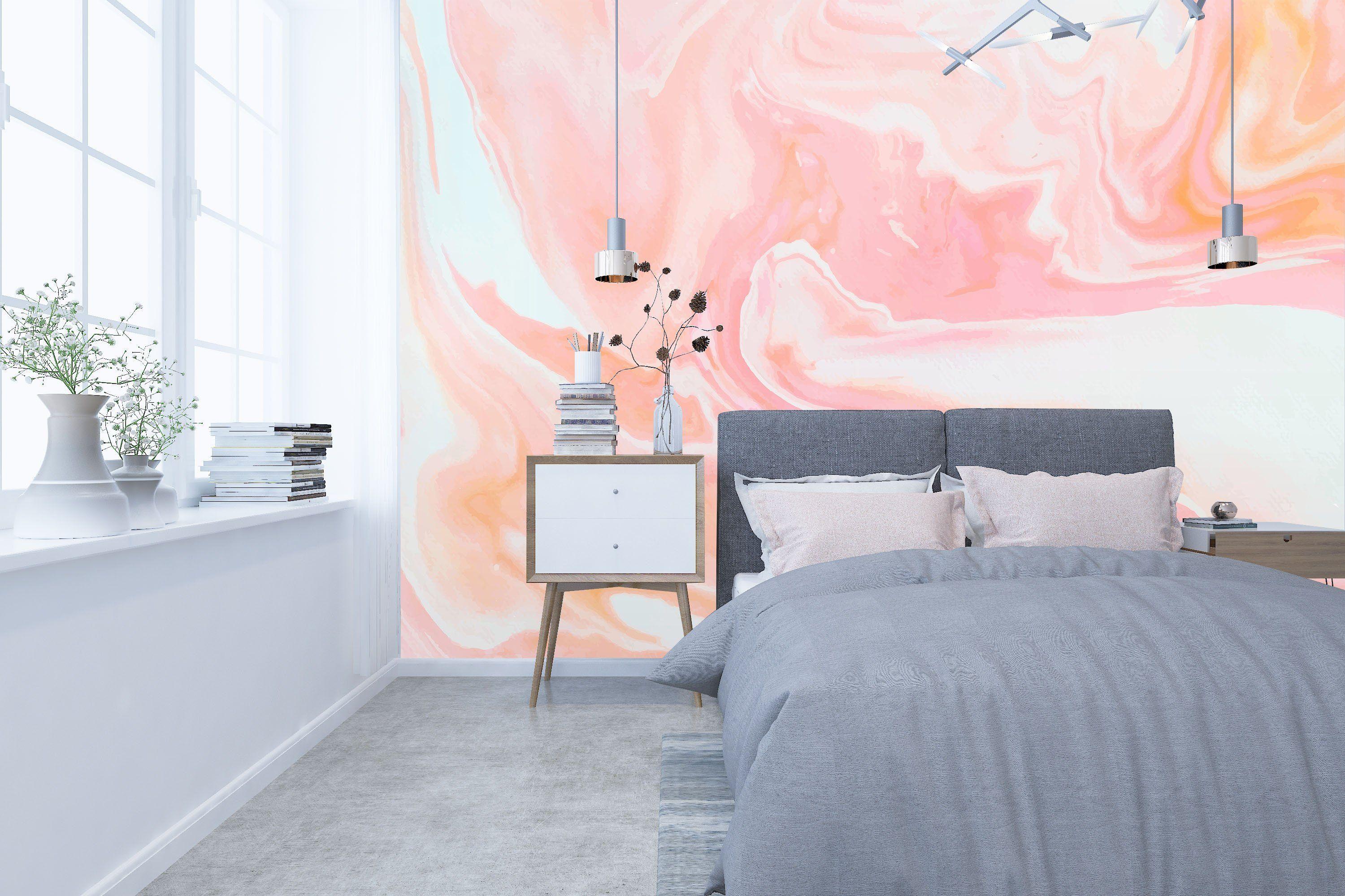 3D Abstract Pink Painting 93 Wall Murals
