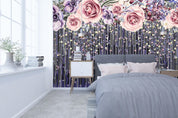 3D Rose Curtain 118 Wall Murals