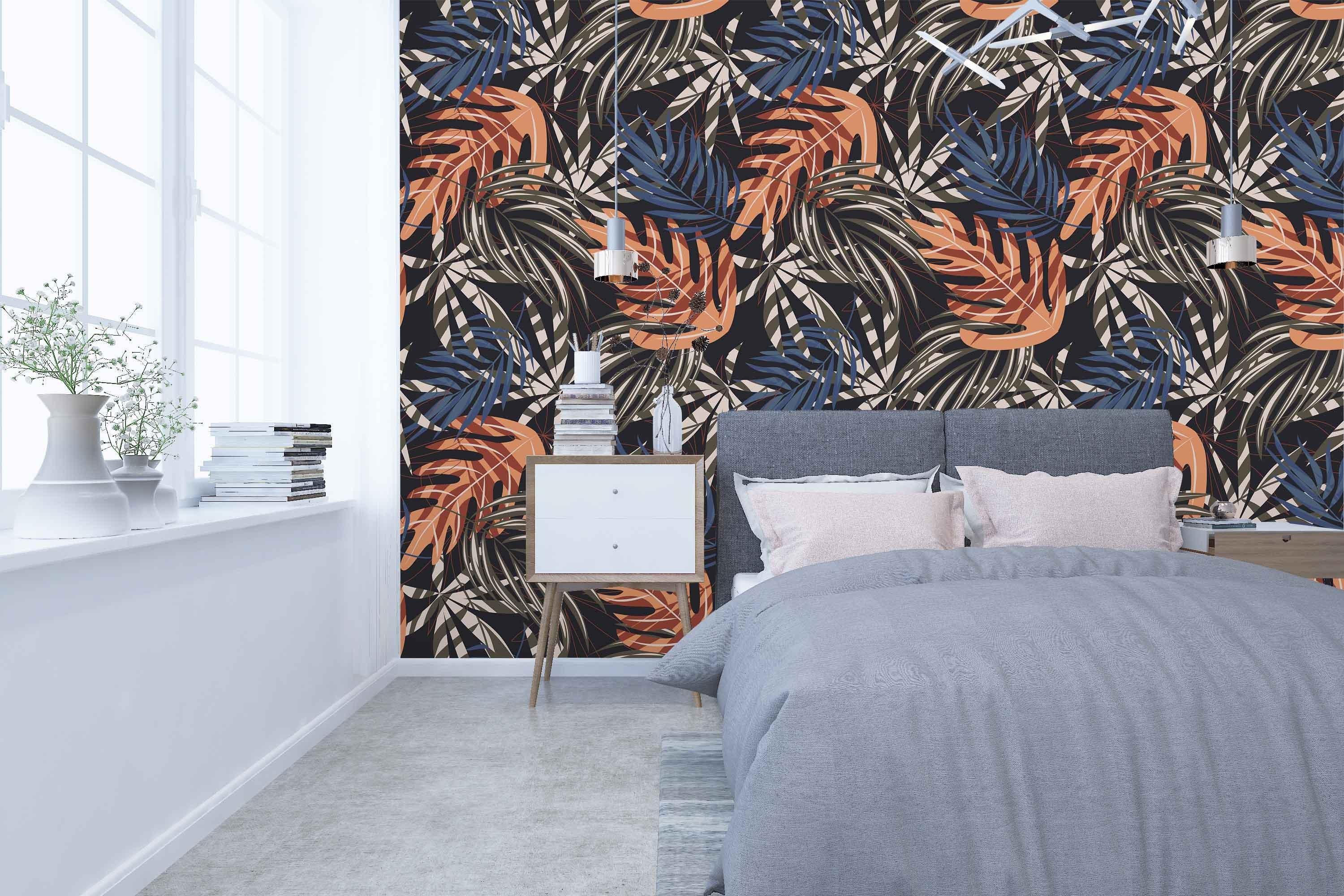 3D Colored Leaves 56 Wall Murals