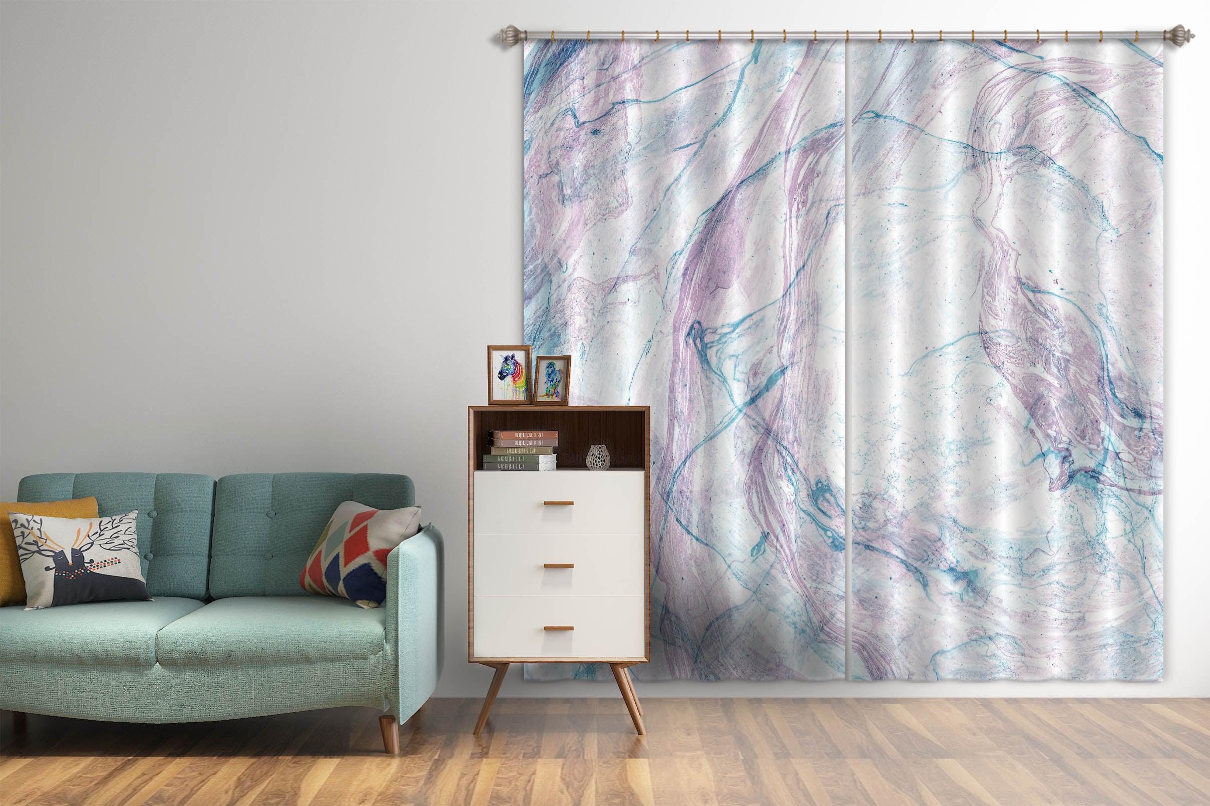 3D Abstract Color Art Curtains and Drapes  34- Jess Art Decoration