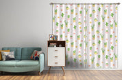 3D Cartoon Cactus Cactus Curtains and Drapes LQH A811- Jess Art Decoration