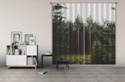 3D Green Forest Curtains and Drapes LQH A735- Jess Art Decoration