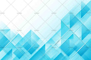 3D  Blue Crystal  Geometry Stack Splice Wall Mural Wallpaper SWW1054- Jess Art Decoration
