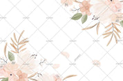 3D Hand-painted Floral Pink  Wall Mural Wallpaper SWW1097- Jess Art Decoration