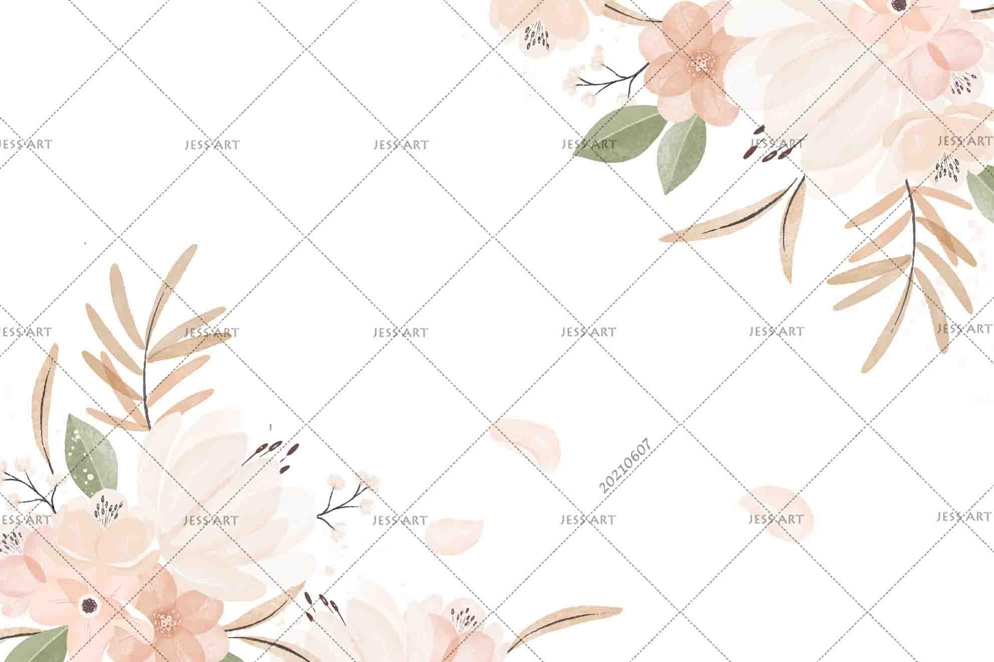 3D Hand-painted Floral Pink  Wall Mural Wallpaper SWW1097- Jess Art Decoration
