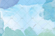 3D Watercolor Blue Wall Mural Wallpaper LQH 208- Jess Art Decoration