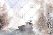 3D Snow Forest Scenery Wall Mural Wallpaper 65- Jess Art Decoration