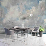 3D Sky Cloudy Bird Oil Painting Wall Mural Wallpaper GD 4499- Jess Art Decoration