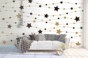 3D Black White  Star Line Wall Mural Wallpaper 19- Jess Art Decoration