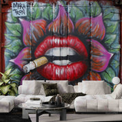 Abstract Artistic Graffiti Wallpaper urban graffiti wall mural for teen room, studio or feature wall - view 5