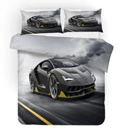 3D Gray Car Quilt Cover Set Bedding Set Duvet Cover Pillowcases SF05- Jess Art Decoration
