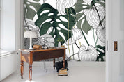 3D Tropical Plant Pen Wall Mural Wallpaper   37- Jess Art Decoration