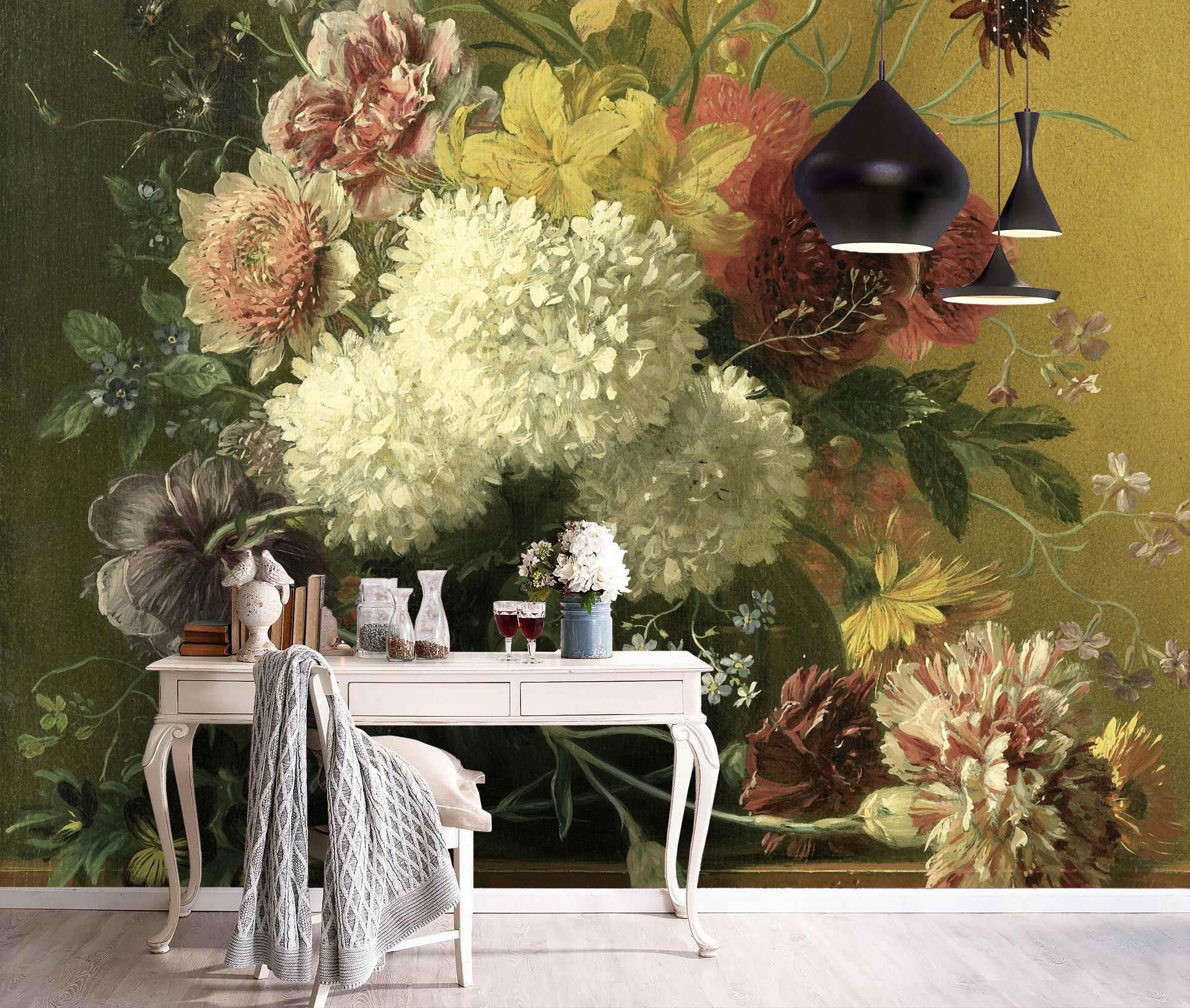 3D Colorful Flowers Wall Mural Wallpaper 70- Jess Art Decoration